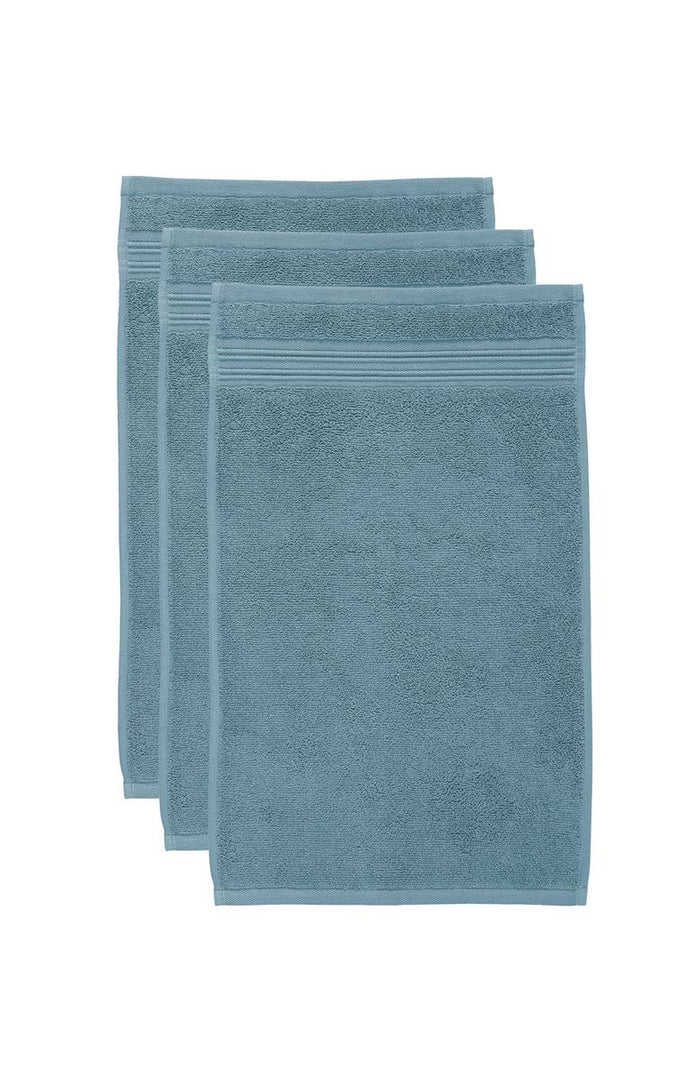 Beddinghouse Sheer set van 3 Gastendoekjes - Blauw