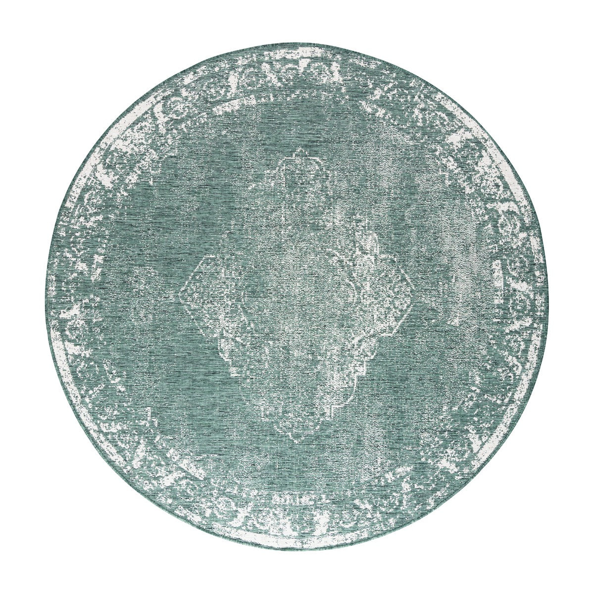 Eva Interior Buitenkleed Rond sage - Groen - dubbelzijdig  200cm