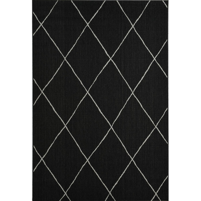 Garden Impressions Buitenkleed Diamonds zwart 120x170 cm