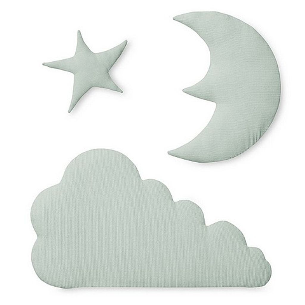 Cam Cam Copenhagen Muurdecoratie van stof maan ster wolk -