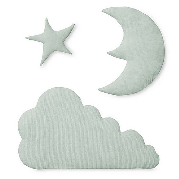 Cam Cam Copenhagen Muurdecoratie van stof maan ster wolk -