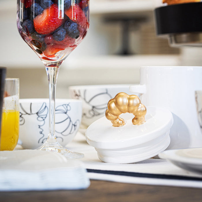 Riviera Maison Voorraadpot Le Patisserie Wit - Maat S