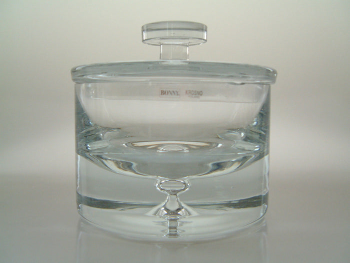 Bonny snoeppot - koekdoos glas - Ø16cm - hoogte 12cm - mondgeblazen