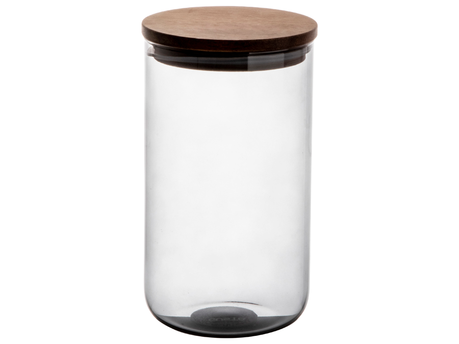 Gusta Voorraadpot Glas 1000ml. Grijs