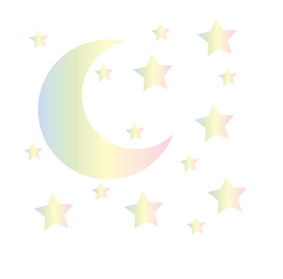 Maan en sterren muurstickers