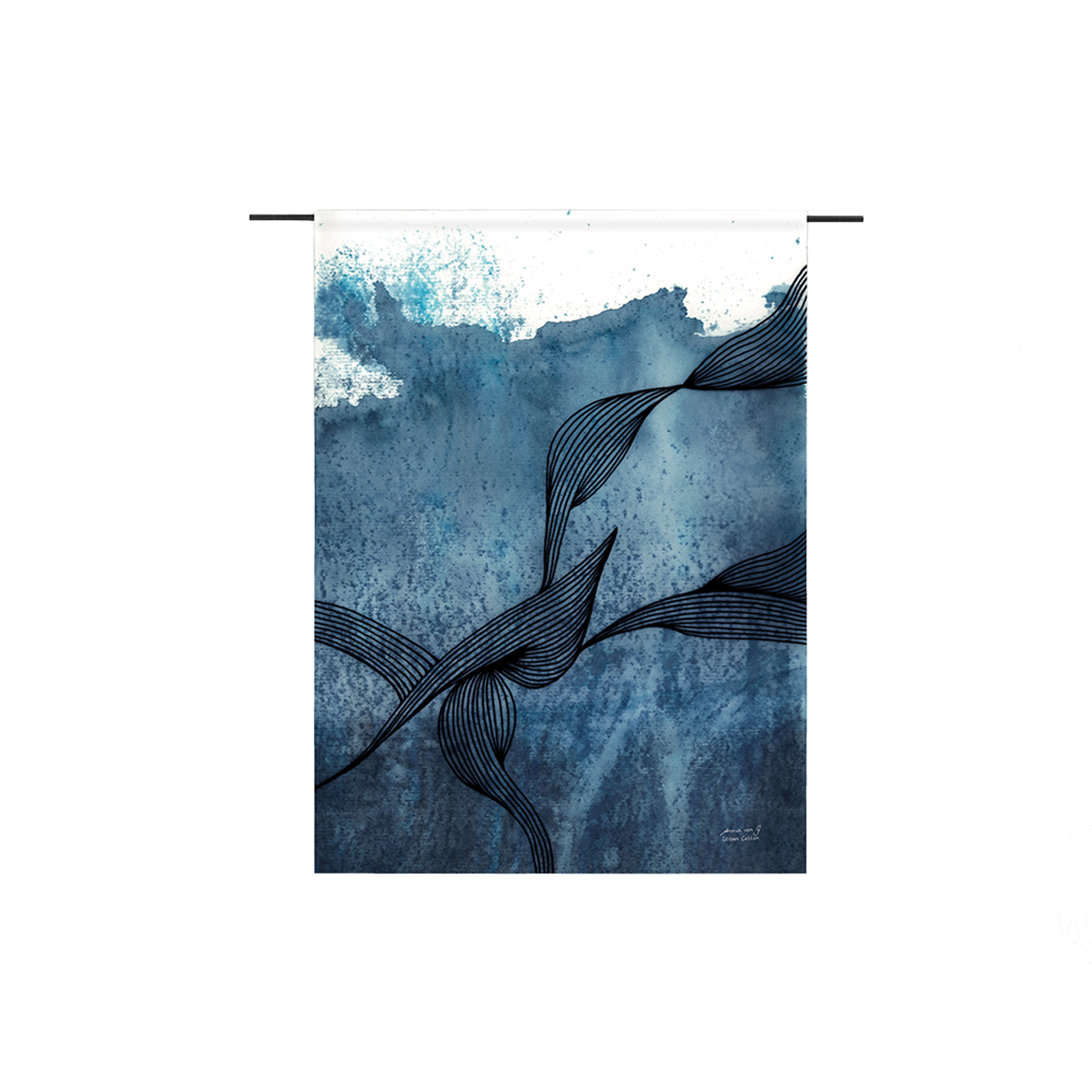 Urban Cotton - Laws of Motion Small - Wandkleed Outdoor