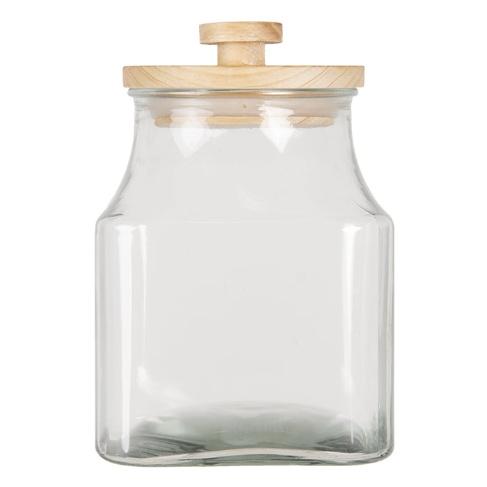 Clayre & Eef Voorraadpot  2800 ml Glas Voorraadbus