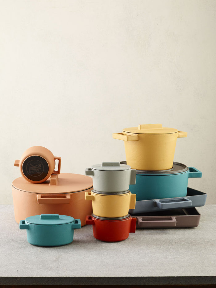 Braadpan Oranje 30 cm x 25 cm incl deksel - Sambonet