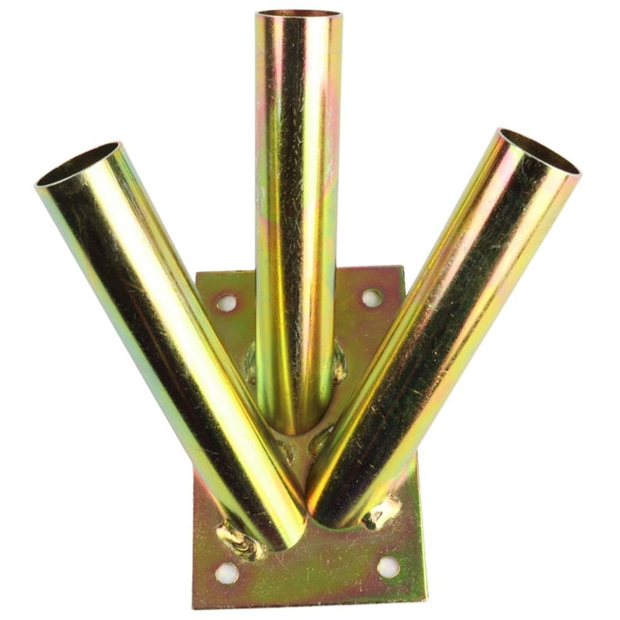 Orange85 Vlaggenstokhouder Drievoudige Vlag Staal met Toebehoren