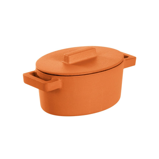 Braadpan Oranje 13 cm x 10 cm incl deksel - Sambonet