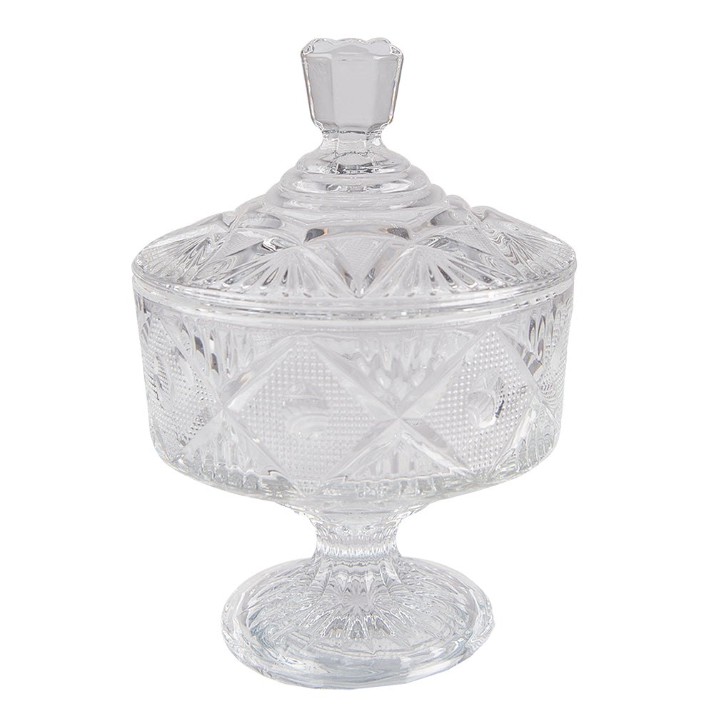 Clayre & Eef Glazen potje Ø 12x17 cm Glas