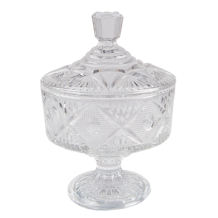 Clayre & Eef Glazen potje Ø 12x17 cm Glas