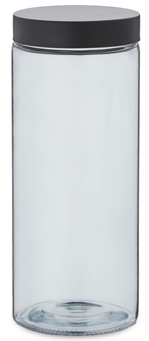 Kela - Voorraadpot, 2.1 L, Glas|RVS, Donker Grijs - Kela | Bera