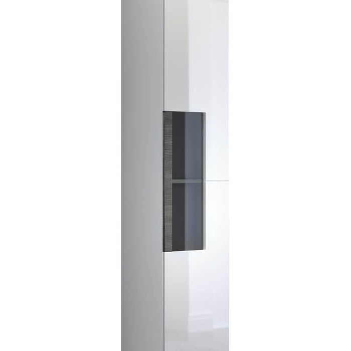 Hioshop Daily badkamerkast 1 deur, wit hoogglans.