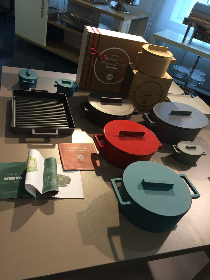 Braadpan Grijs 13 cm x 10 cm incl deksel - Sambonet