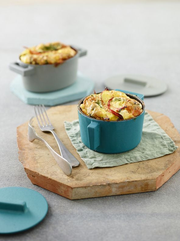 Braadpan Rood 13 cm x 10 cm incl deksel - Sambonet