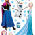 Disney muursticker Frozen Anna & Elsa blauw, paars en wit - 65 x 85 cm