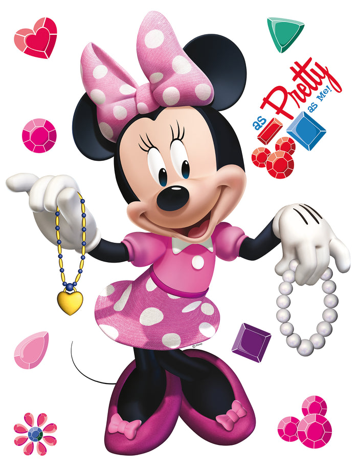 Disney muursticker Minnie Mouse roze - 65 x 85 cm - 600185