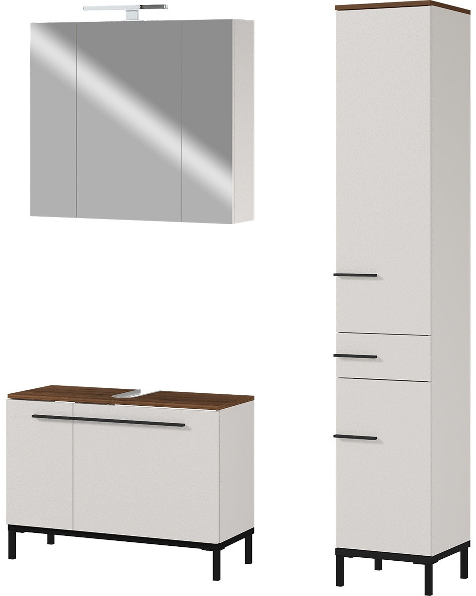 Germania Yonkers Badmeubel Set Twee Cashmere | Walnoot
