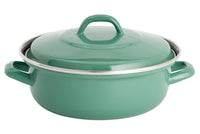 Lite-Body - Braadpan  24cm|2,5 l - Emaille- Olijf Groen - Inductie