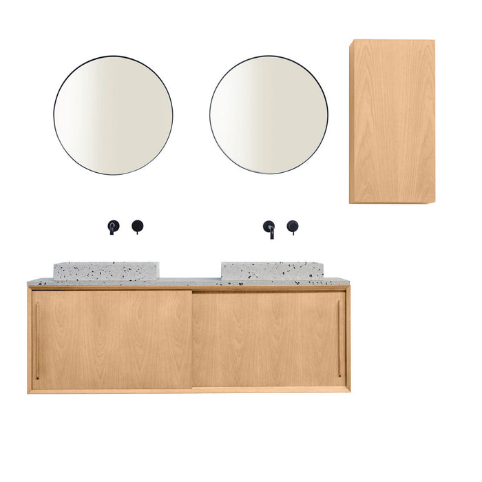 Going Objects - Badkamermeubel Terrazzo - Wastafel George I - Eik (150