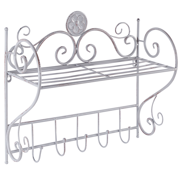 Beliani - OSORNO - Badkamer plank - Grijs - IJzer