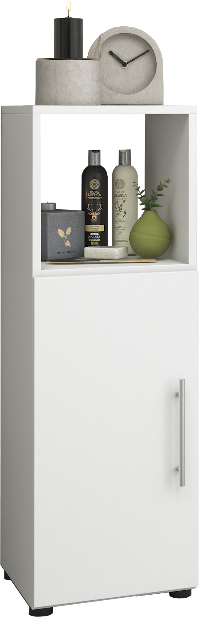 Hioshop Flandu kolomkast halfhoog, wit.