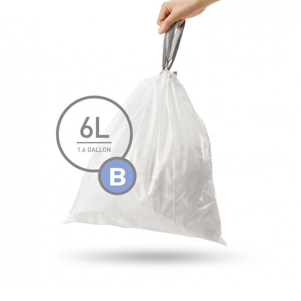 Simplehuman Code B Afvalzakken 6 Liter - 30 zakken
