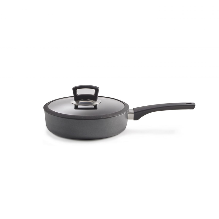 Habonne Alumax Hapjespan - 24 cm - Gietaluminium - met glazen deksel