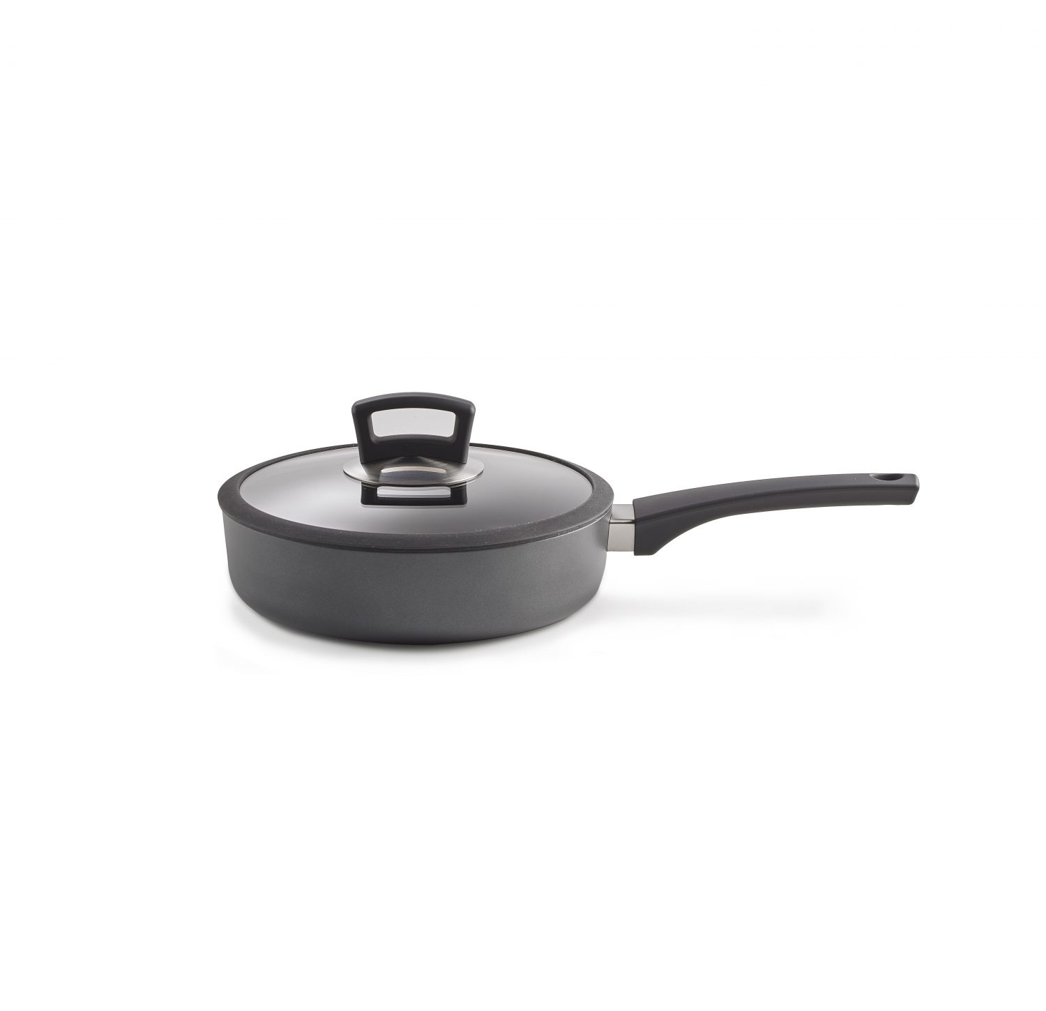 Habonne Alumax Hapjespan - 24 cm - Gietaluminium - met glazen deksel