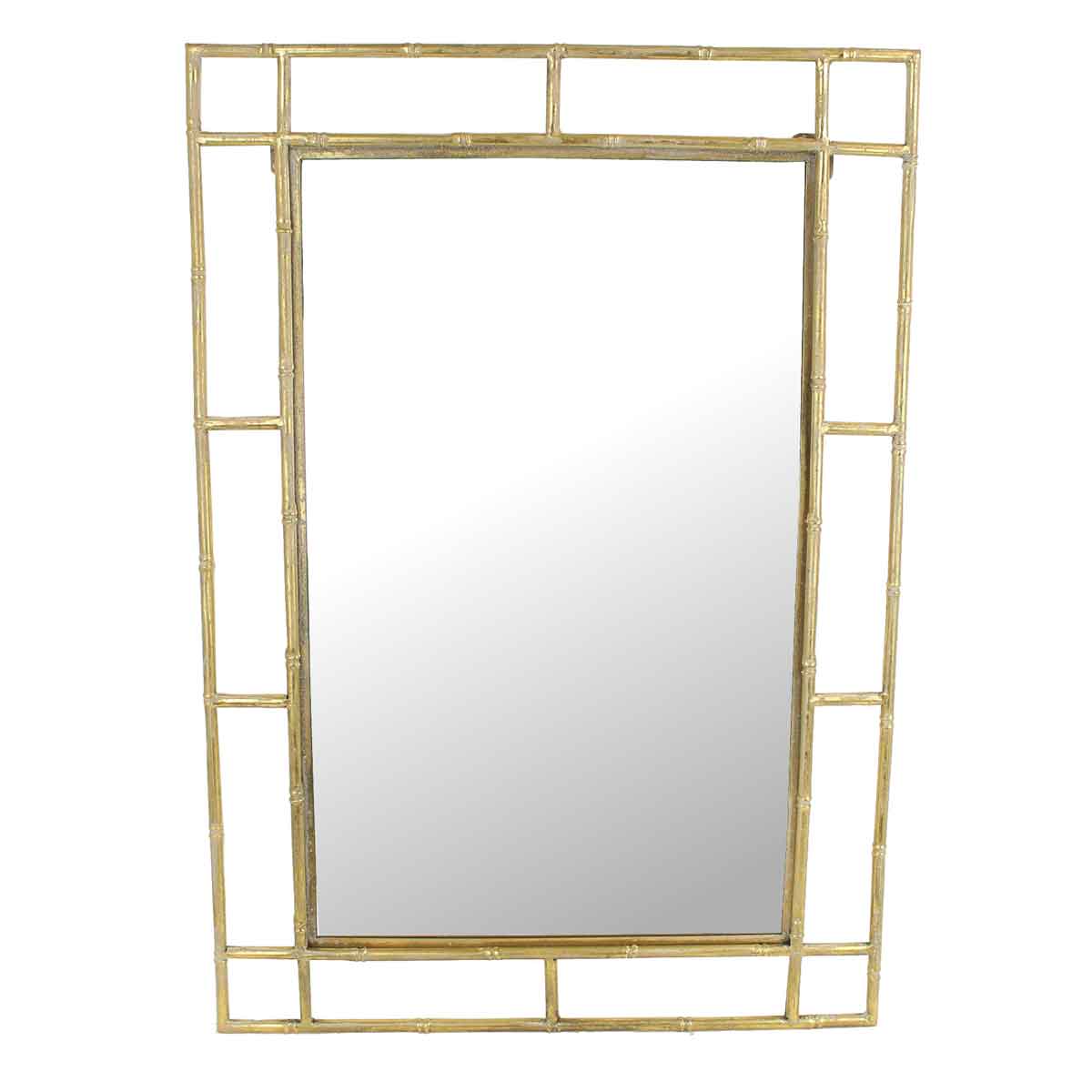 SVJ Home Decorations Spiegel - 69x3x99 cm - Metaal - Gouden Rand