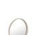 J-Line Spiegel Rond Leder Beige Small