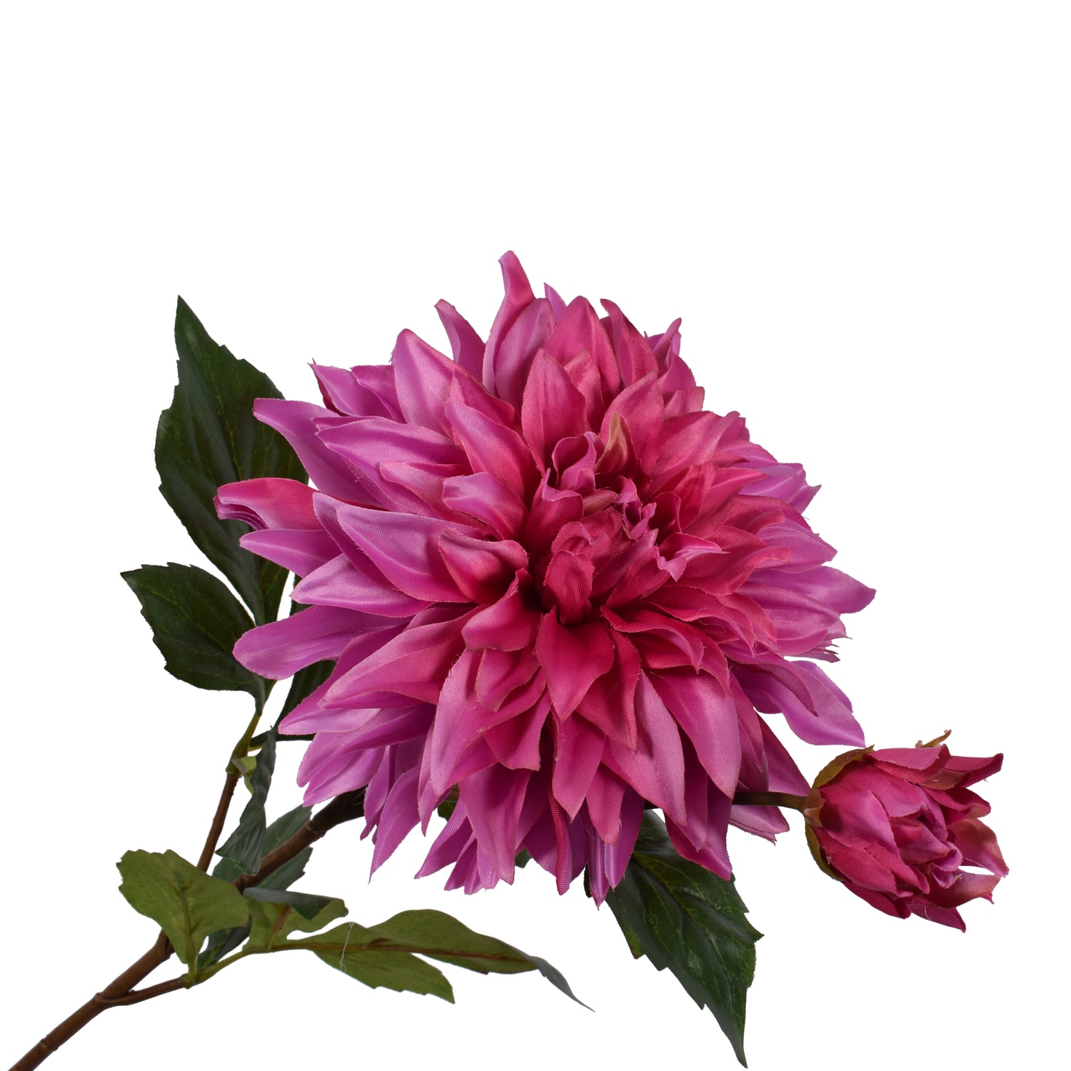 Silk-ka Kunstbloem-Zijden Bloem-Dahlia Steel Zijde Fuchsia-Roze 78 cm