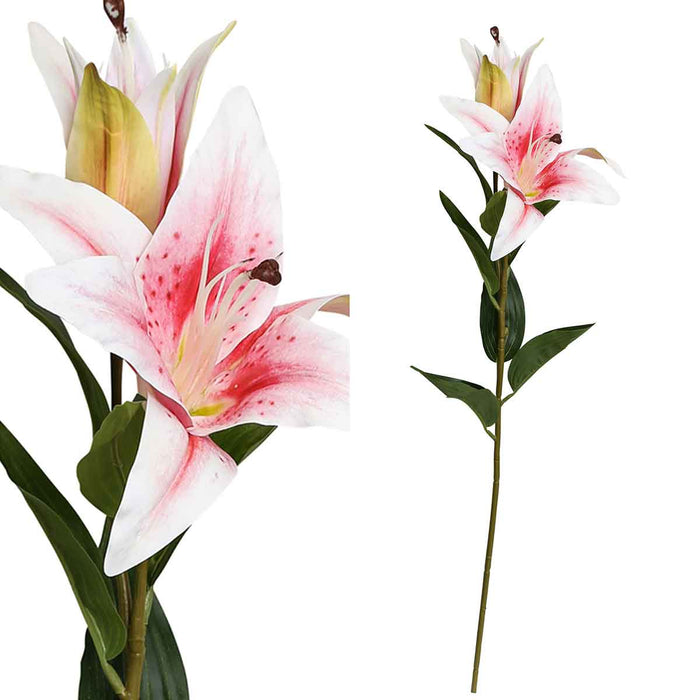 PTMD Lily Lelie Kunstbloem - 40,5 x 25 x 81 cm - Roze