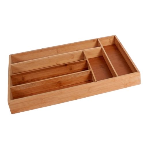 Orange85 Bestekbak Besteklade 6 vakken 43x30x5x5 cm Bamboe