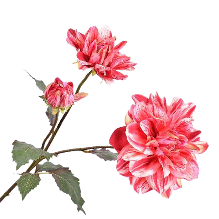 Silk-ka Kunstbloem-Zijden Bloem Dahlia Zijde Roze 102 cm