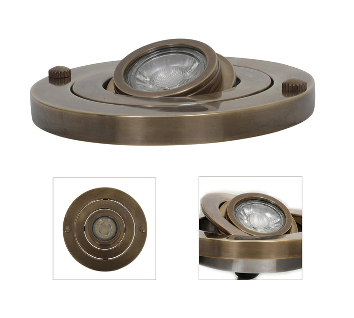 Nostaluce Inbouwspot Nemo Antiek Messing