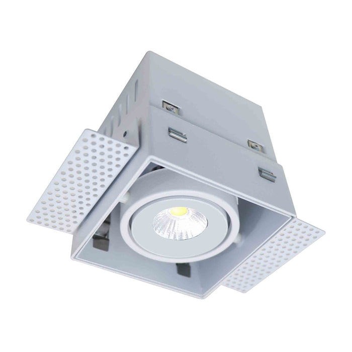 Artdelight Inbouwspot Vierkant Wit Trimless GU10 Incl. Stucrand