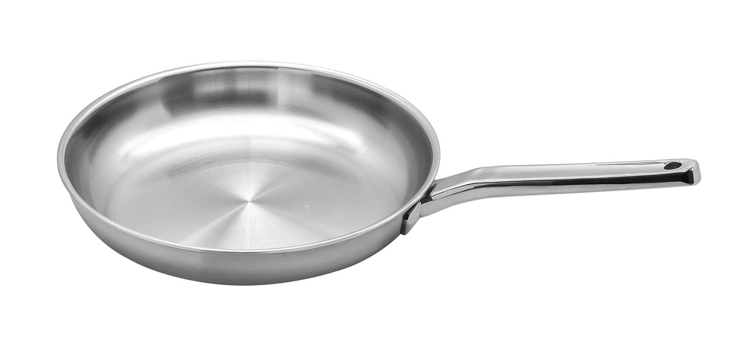 Koekenpan 5-ply RVS, 24 cm - Cookai