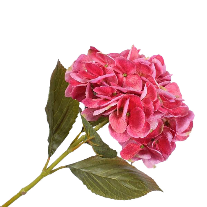 Silk-ka Zijden Bloem-Kunst Bloem Hortensia Tak Zijde Roze lengte 65 cm