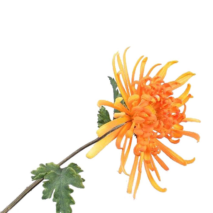 Silk-ka Kunstbloem Chrysant Steel Rubber Oranje 68 cm