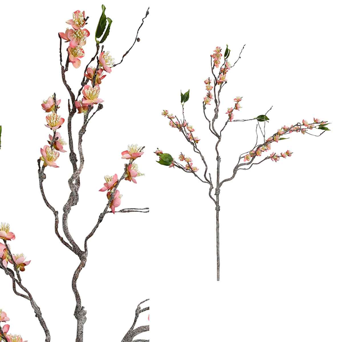 PTMD Blossom Bloem Pruimenbloesem Kunsttak - 56 x 37 x 115 cm - Roze