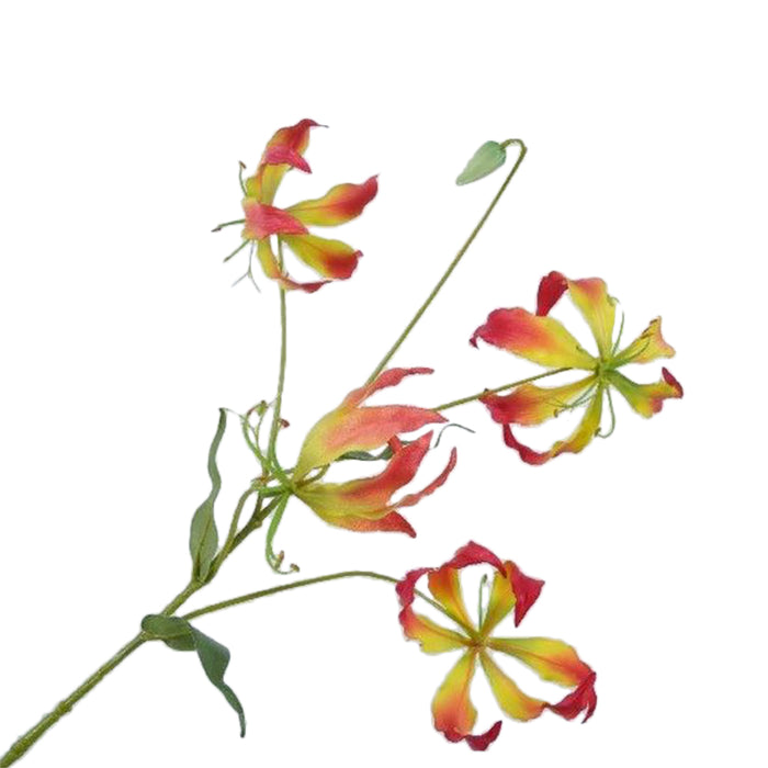 Silk-ka Zijden Bloem-Kunst Bloem Gloriosa Steel Roze Lengte 86 cm