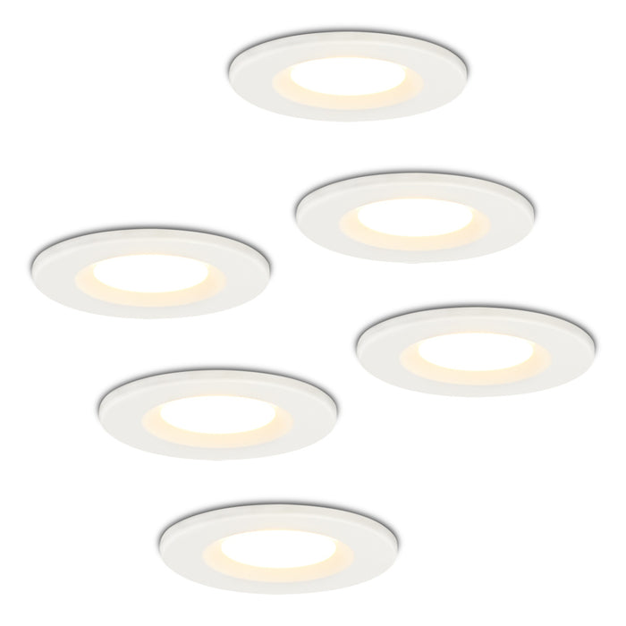 HOFTRONIC 6x Venezia - LED Inbouwspots Badkamer IP65 Wit