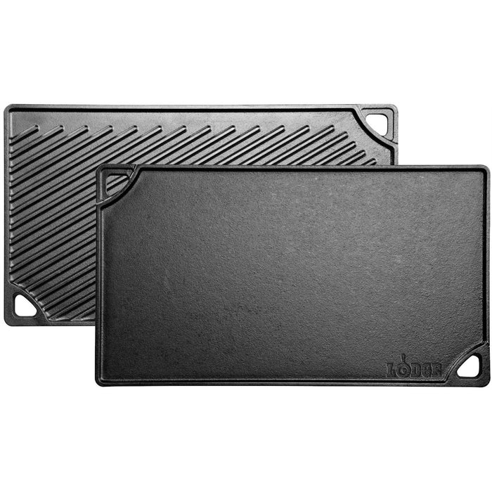 Lodge reversible bak- en grillplaat dubbelzijdig ldp3, 42x24cm