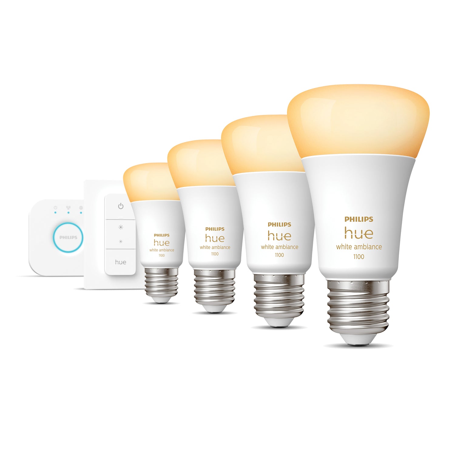 Philips Hue Starterspakket White Ambiance E27 - Bridge & Dimmer Switch