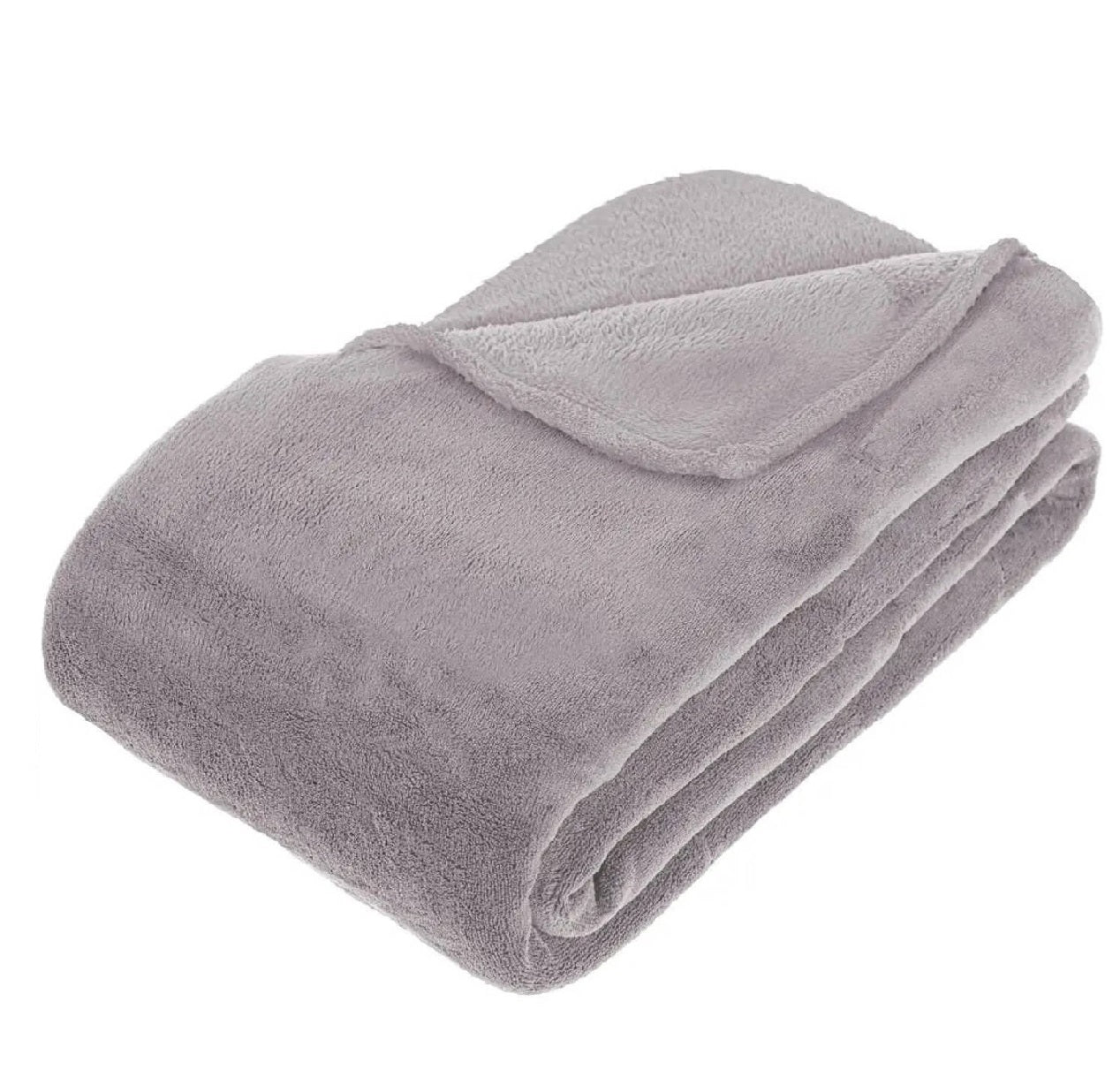 Grote Fleece deken|fleeceplaid grijs 180 x 230 cm polyester