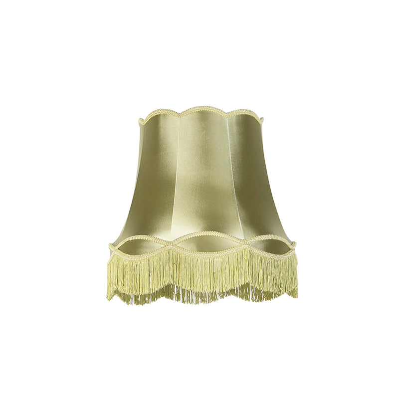 QAZQA Zijden lampenkap groen 45|30|44 - Granny