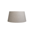 QAZQA Linnen lampenkap grijs rond schuin 50|40|26