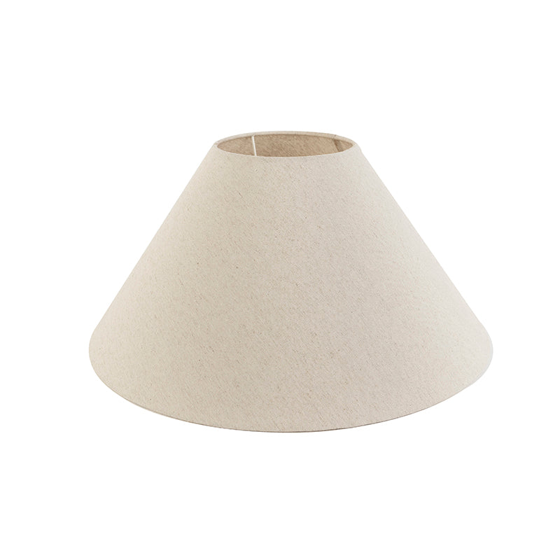 QAZQA Stoffen lampenkap beige rond schuin 50|17,5|25